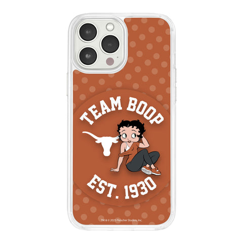 Texas Longhorns X Betty Boop HD Apple iPhone 12 Mag-Safe Phone Case