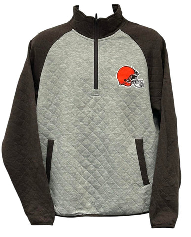 Cleveland Browns 1/4-Zip Cotton/Poly Pullover