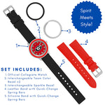 Georgia Bulldogs Unisex Colors Watch Gift Set