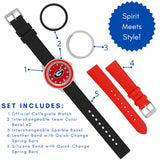 Georgia Bulldogs Unisex Colors Watch Gift Set