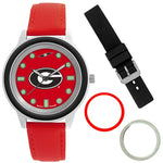 Georgia Bulldogs Unisex Colors Watch Gift Set