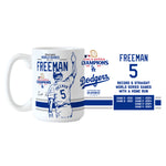 Los Angeles Dodgers 2024 World Series Freddie Freeman MVP 15oz. Sublimated Mug