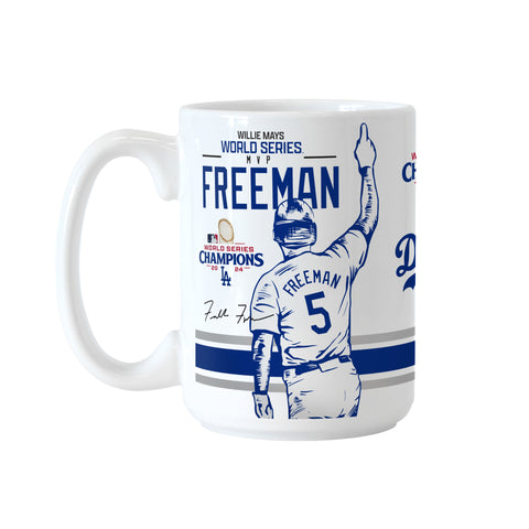 Los Angeles Dodgers 2024 World Series Freddie Freeman MVP 15oz. Sublimated Mug