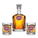 University of Arkansas Capitol Decanter and 2 Glasses
