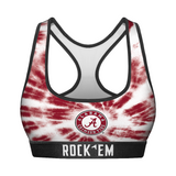 Women's Sports Bra - Alabama Crimson Tide - Team Tie Dye