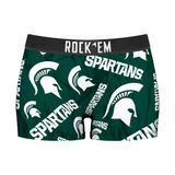 Women's Boy Shorts - Michigan State Spartans - Logo All-Over