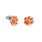 Clemson Tigers Orange Paw Studs