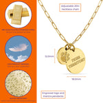 Clemson Tigers Paperclip Chain Charm Necklace