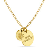 Clemson Tigers Paperclip Chain Charm Necklace