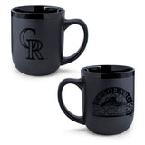 Colorado Rockies Black Matte Ceramic Mug 17 oz.