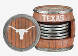 Texas 5 Pack Barrel Coaster Set