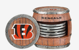 Cincinnati Bengals 5 Pack Barrel Coaster Set