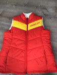 Kansas City Chiefs Women's Reversible Vest Red Yellow Fuzzy