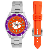 Clemson Tigers Men's Contender Watch Gift Set