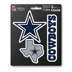 Dallas Cowboys Decals, 3-Pack