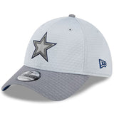 Dallas Cowboys New Era Gray 2024 NFL Training Camp 39THIRTY Flex Hat