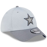 Dallas Cowboys New Era Gray 2024 NFL Training Camp 39THIRTY Flex Hat