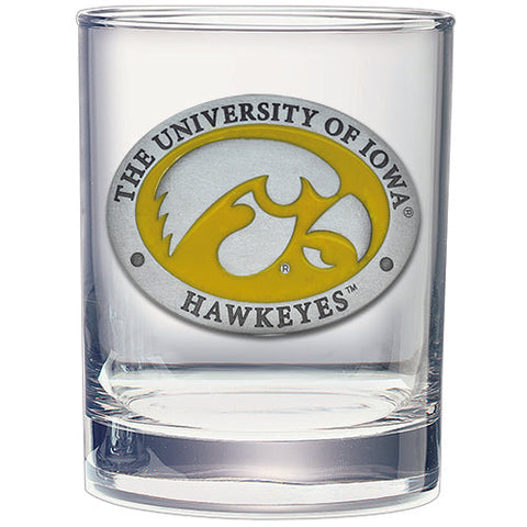 The University of Iowa Double Old Fashioned Glass