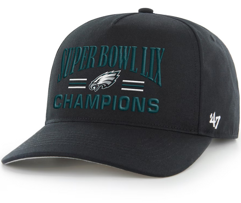 Philadelphia Eagles '47 Super Bowl LIX Champions Hitch Adjustable Hat - Black