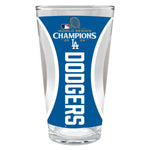 Los Angeles Dodgers 2024 World Series Champions 16 oz. Pint Glass with Wraparound Graphics