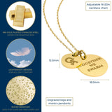 Georgia Tech Coin Charm Necklace - 18K Gold Dipped