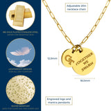 Georgia Tech Paperclip Chain Charm Necklace