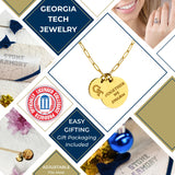 Georgia Tech Paperclip Chain Charm Necklace
