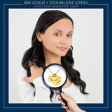 Georgia Tech Paperclip Chain Charm Necklace