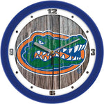 Florida Gators - Weathered Wood Wall Clock