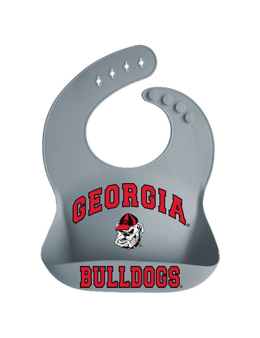 Georgia Bulldogs Silicone Baby Bib