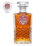 2025-26 Indiana National Champ Heritage Decanter