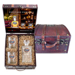 University of Florida Heritage Decanter and 2 Glasses with Chest Box