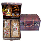 Ohio State University Heritage Decanter and 2 Glasses with Chest Box