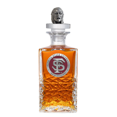 Florida State University FS Logo Heritage Decanter with 3D Top