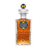 2026 Michigan Basketball Championship Heritage Decanter with 3D Top