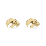 Iowa Tigerhawk Gold Plated Studs
