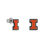 Illinois Orange Block I Studs