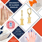 Illinois Huggie Hoop Earrings