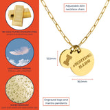 Illinois Paperclip Chain Charm Necklace
