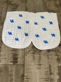University of Kentucky Burp Cloths 2-Pack – Soft Muslin Baby Burp Cloths – Officially Licensed UK Wildcats Gift