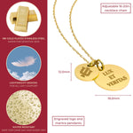 Indiana Hoosiers Coin Charm Necklace - 18K Gold Dipped