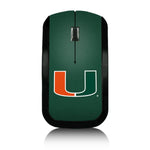 Miami Hurricanes Solid Wireless Mouse-0