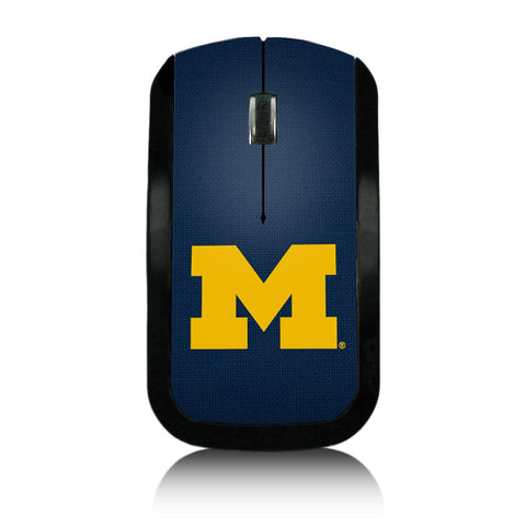 Michigan Wolverines Solid Wireless Mouse-0