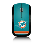 Miami Dolphins Stripe Wireless Mouse-0