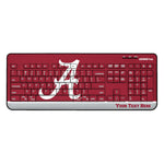 University of Alabama Crimson Tide Script A Personalized Endzone Solid Wireless USB Keyboard