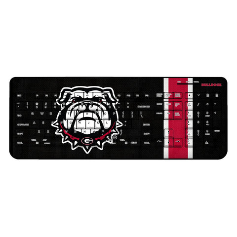 Georgia Bulldogs Stripe Wireless USB Keyboard-0