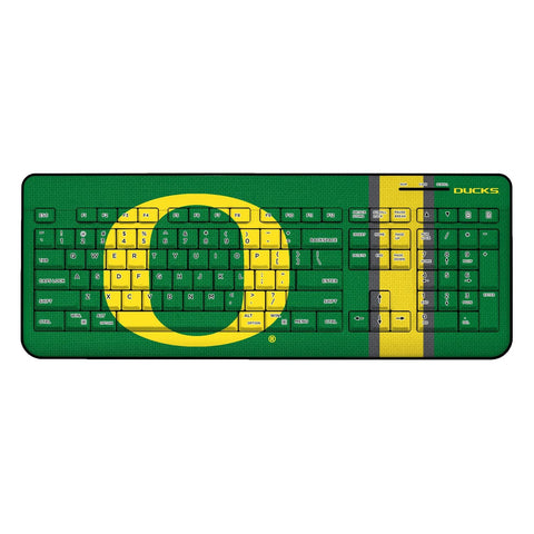 Oregon Ducks Stripe Wireless USB Keyboard-0