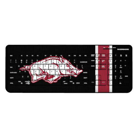 Arkansas Razorbacks Stripe Wireless USB Keyboard-0