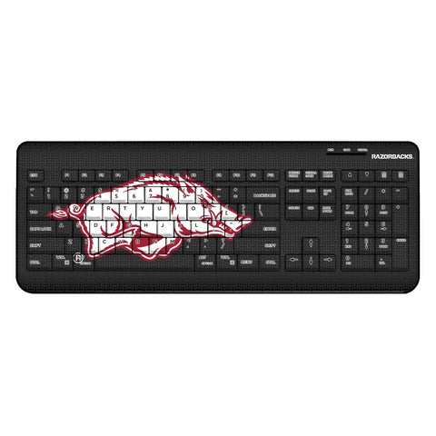 Arkansas Razorbacks Linen Wireless USB Keyboard-0