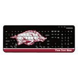 University of Arkansas Fayetteville Razorbacks Personalized Endzone Solid Wireless USB Keyboard